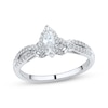 Thumbnail Image 0 of Diamond Engagement Ring 1/2 ct tw Marquise & Round-cut 14K White Gold