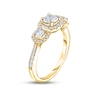 Thumbnail Image 2 of Diamond Three-Stone Engagement Ring 7/8 ct tw Round-cut 14K Yellow Gold