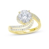 Thumbnail Image 1 of Round-Cut Multi-Diamond Center Engagement Ring 5/8 ct tw 14K Two-Tone Gold