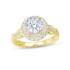 Thumbnail Image 1 of Multi-Diamond Center Engagement Ring 7/8 ct tw Round-cut 14K Yellow Gold