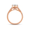 Thumbnail Image 3 of Multi-Diamond Center Engagement Ring 1 ct tw Round-cut 14K Rose Gold