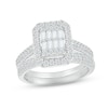 Thumbnail Image 1 of Multi-Diamond Center Bridal Set 1 ct tw Baguette & Round-cut 10K White Gold