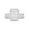 Thumbnail Image 2 of Multi-Diamond Center Bridal Set 1 ct tw Baguette & Round-cut 10K White Gold