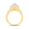 Thumbnail Image 3 of Diamond Halo Engagement Ring 7/8 ct tw Round-cut 14K Two-Tone Gold