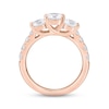 Thumbnail Image 3 of Diamond Three-Stone Engagement Ring 2 ct tw Round-cut 14K Rose Gold