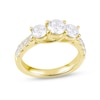 Thumbnail Image 1 of Diamond Three-Stone Engagement Ring 2 ct tw Round-cut 14K Yellow Gold