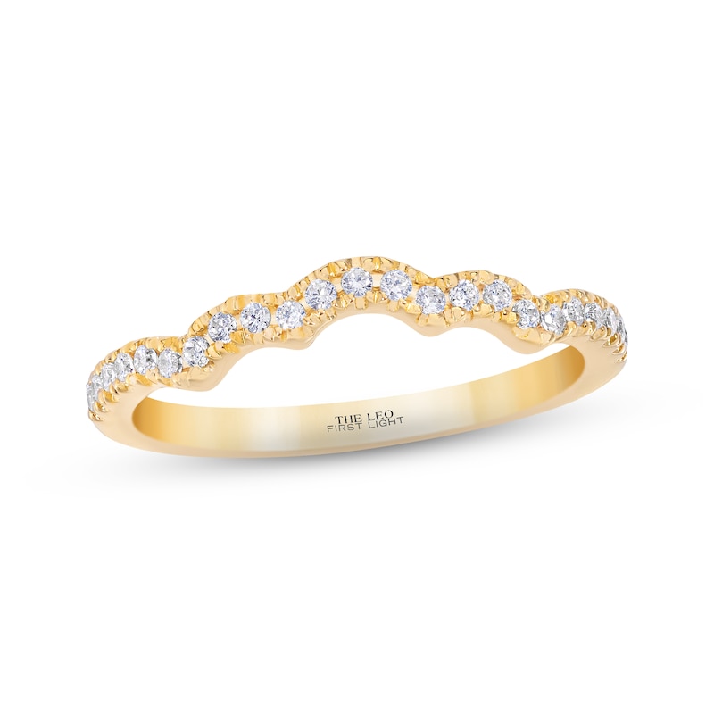 Main Image 1 of THE LEO First Light Diamond Wedding Band 1/5 ct tw 14K Yellow Gold