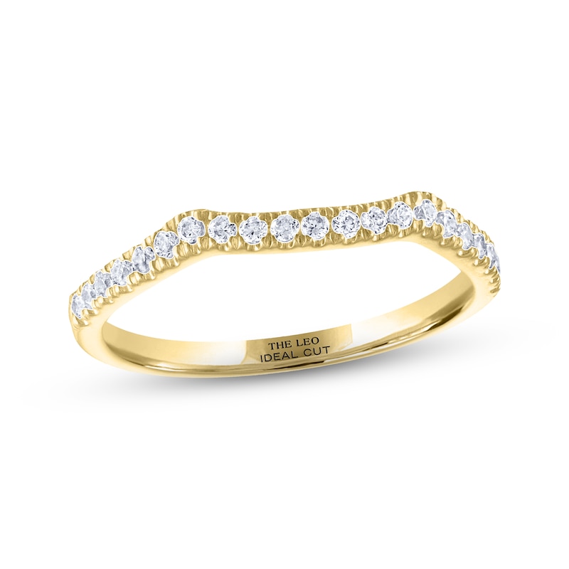 Main Image 1 of THE LEO Ideal Cut Diamond Wedding Band 1/5 ct tw 14K Yellow Gold