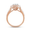 Thumbnail Image 3 of Multi-Diamond Center Engagement Ring 1 ct tw Round-cut 14K Rose Gold