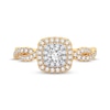 Thumbnail Image 2 of Diamond Cushion Engagement Ring 1/3 ct tw Round-cut 10K Yellow Gold