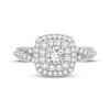 Thumbnail Image 2 of Multi-Diamond Cushion Engagement Ring 1/3 ct tw Round-cut 10K White Gold