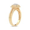 Thumbnail Image 1 of Diamond Cushion Engagement Ring 1/3 ct tw Round-cut 10K Yellow Gold