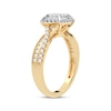 Thumbnail Image 2 of Multi-Diamond Center Engagement Ring 3/8 ct tw Princess & Round-cut 10K Yellow Gold