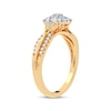 Thumbnail Image 1 of Multi-Diamond Center Engagement Ring 3/8 ct tw Round-cut 10K Yellow Gold