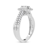 Thumbnail Image 2 of Multi-Diamond Center Pear Engagement Ring 1/2 ct tw Round-cut 10K White Gold