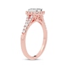 Thumbnail Image 2 of Multi-Diamond Center Split Shank Engagement Ring 3/8 ct tw Round-cut 10K Rose Gold