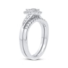 Thumbnail Image 1 of Multi-Diamond Center Pear Bridal Set 3/8 ct tw Round-cut 10K White Gold