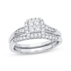 Thumbnail Image 1 of Multi-Diamond Center Bridal Set 3/8 ct tw Round-cut 10K White Gold