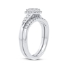 Thumbnail Image 2 of Multi-Diamond Center Bridal Set 3/8 ct tw Round-cut 10K White Gold