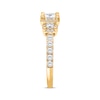 Thumbnail Image 1 of Princess-Cut Diamond Three-Stone Engagement Ring 1 ct tw 10K Yellow Gold