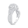 Thumbnail Image 2 of Now + Forever Multi-Diamond Center Halo Engagement Ring 1-1/2 ct tw 10K White Gold