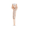 Thumbnail Image 2 of Round-Cut Diamond Bypass Engagement Ring 7/8 ct tw 14K Rose Gold