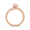 Thumbnail Image 3 of Round-Cut Diamond Bypass Engagement Ring 7/8 ct tw 14K Rose Gold