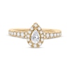 Thumbnail Image 3 of Now + Forever Pear-Shaped & Round-Cut Diamond Engagement Ring 3/4 ct tw 14K Yellow Gold