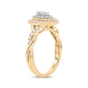 Thumbnail Image 2 of Pear-Shaped & Round-Cut Diamond Engagement Ring 5/8 ct tw 14K Yellow Gold