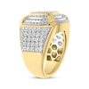 Thumbnail Image 2 of Men's Multi-Diamond Center Cushion-Shaped Tiered Ring 3-3/4 ct tw 10K Yellow Gold