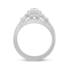 Thumbnail Image 3 of Oval, Round & Baguette-Cut Diamond Bridal Set 1 ct tw 10K White Gold