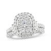 Thumbnail Image 1 of Now + Forever Round & Baguette-Cut Diamond Bridal Set 1-1/2 ct tw 10K White Gold