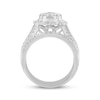 Thumbnail Image 3 of Round & Baguette-Cut Diamond Bridal Set 1-1/2 ct tw 10K White Gold