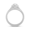 Thumbnail Image 3 of Pear-Shaped & Round-Cut Diamond Bridal Set 1 ct tw 10K White Gold