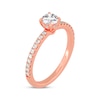 Thumbnail Image 2 of Round-Cut Diamond Gallery-Set Engagement Ring 3/4 ct tw 14K Rose Gold