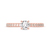 Thumbnail Image 3 of Round-Cut Diamond Gallery-Set Engagement Ring 3/4 ct tw 14K Rose Gold