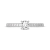 Thumbnail Image 3 of Round-Cut Diamond Gallery-Set Engagement Ring 3/4 ct tw 14K White Gold