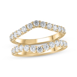 Lab-Created Diamonds by KAY Round-Cut Enhancer Ring 1-1/2 ct tw 14K Yellow Gold