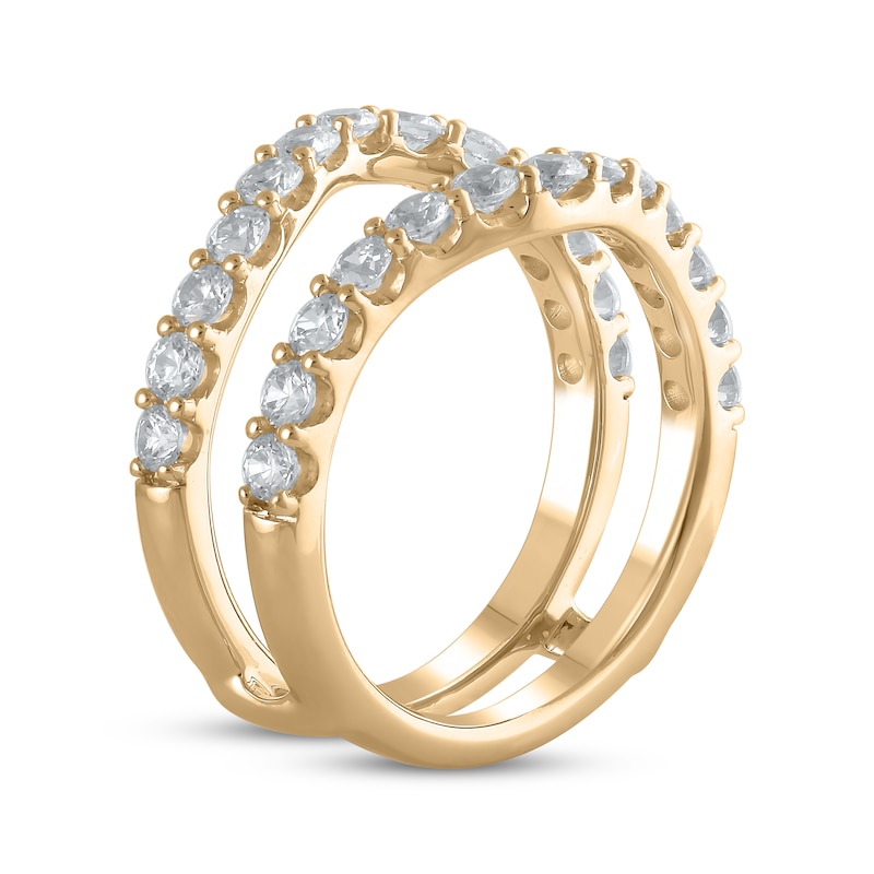 Main Image 2 of Lab-Grown Diamonds by KAY Round-Cut Enhancer Ring 1-1/2 ct tw 14K Yellow Gold