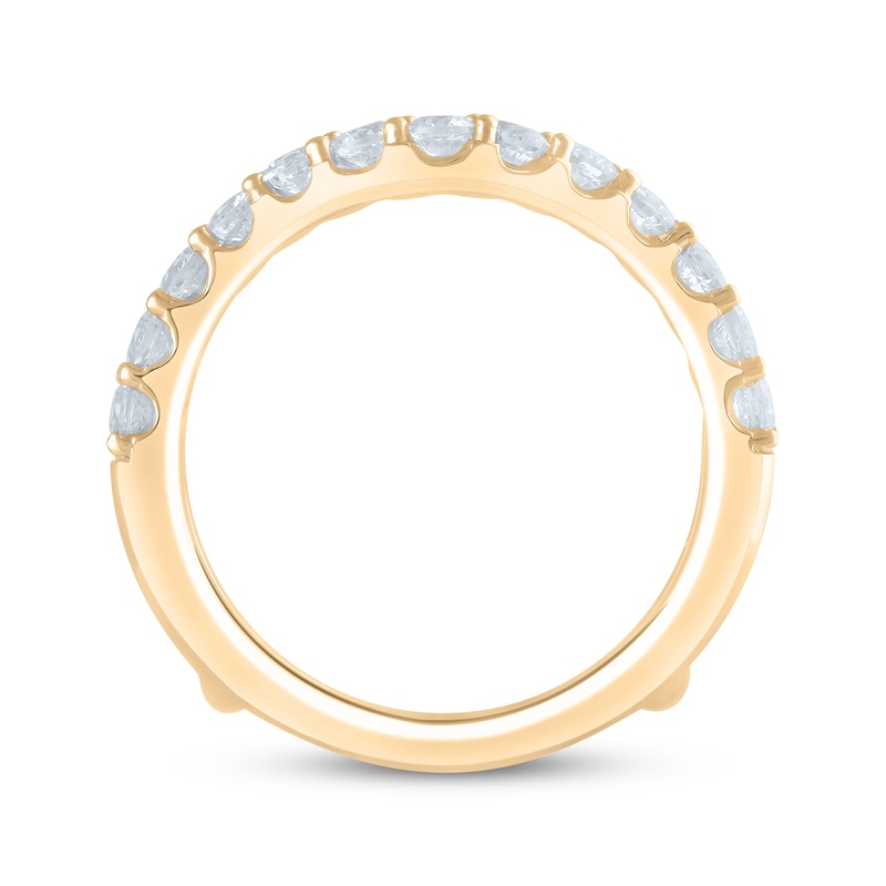 Main Image 3 of Lab-Grown Diamonds by KAY Round-Cut Enhancer Ring 1-1/2 ct tw 14K Yellow Gold