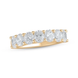 Lab-Created Diamonds by KAY Oval-Cut Anniversary Band 2 ct tw 14K Yellow Gold
