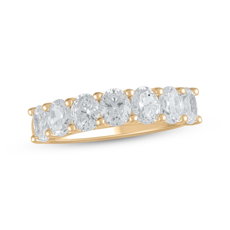 Main Image 1 of Lab-Grown Diamonds by KAY Oval-Cut Anniversary Band 2 ct tw 14K Yellow Gold