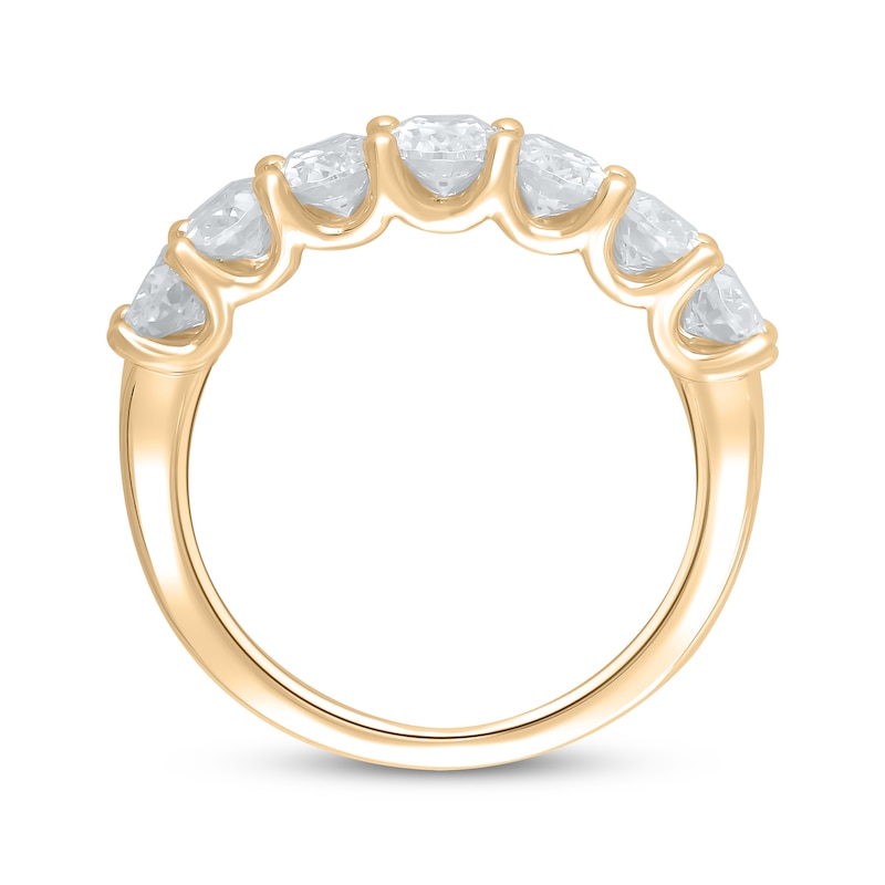 Main Image 3 of Lab-Grown Diamonds by KAY Oval-Cut Anniversary Band 2 ct tw 14K Yellow Gold