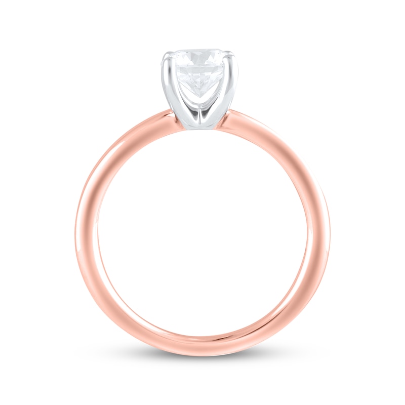 Main Image 3 of Lab-Grown Diamonds by KAY Round-Cut Solitaire Engagement Ring 1 ct tw 14K Rose Gold (F/SI2)