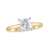 Thumbnail Image 1 of Lab-Grown Diamonds by KAY Princess-Cut Solitaire Engagement Ring 1 ct tw 14K Yellow Gold (F/SI2)