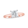 Thumbnail Image 1 of Lab-Grown Diamonds by KAY Princess-Cut Solitaire Engagement Ring 1 ct tw 14K Rose Gold (F/SI2)