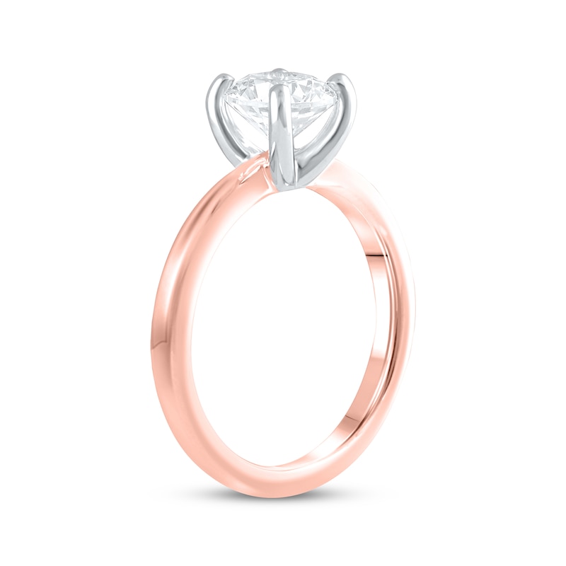 Main Image 2 of Lab-Grown Diamonds by KAY Round-Cut Solitaire Engagement Ring 1-1/2 ct tw 14K Rose Gold (F/SI2)