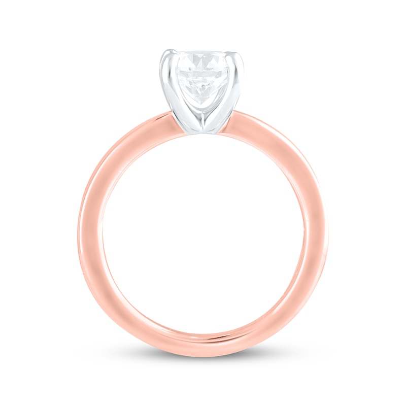 Main Image 3 of Lab-Grown Diamonds by KAY Round-Cut Solitaire Engagement Ring 1-1/2 ct tw 14K Rose Gold (F/SI2)