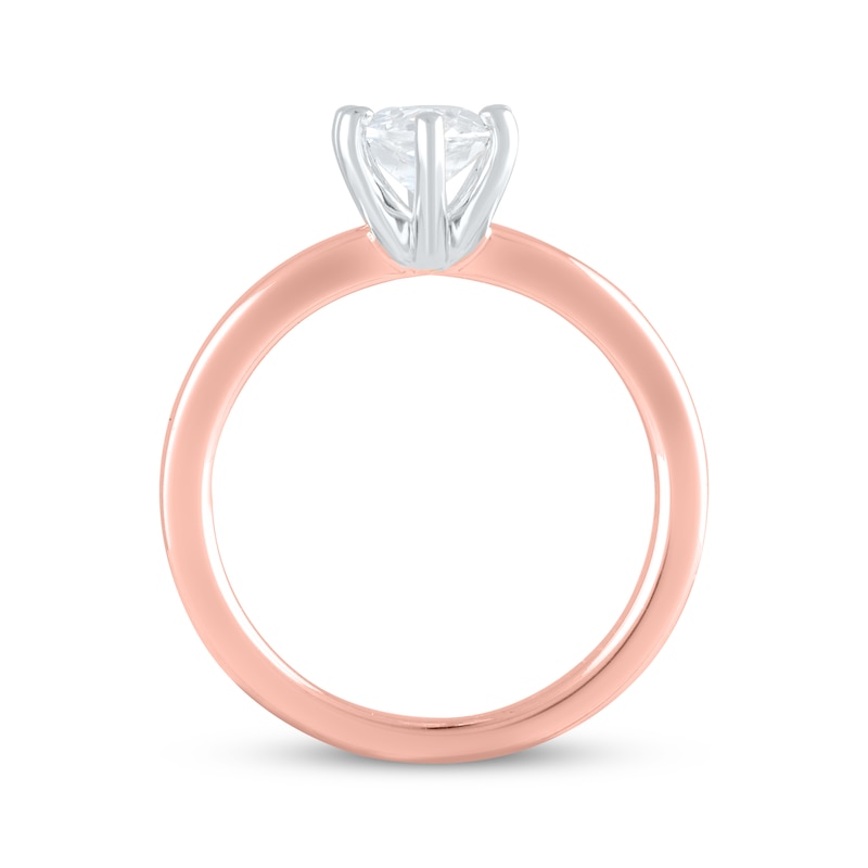 Lab-Created Diamonds by KAY Marquise-Cut Solitaire Engagement Ring 1-1/2 ct tw 14K Rose Gold (F/SI2)