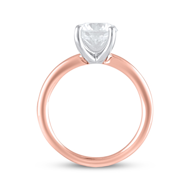 Lab-Grown Diamonds by KAY Round-Cut Solitaire Engagement Ring 2 ct tw 14K Rose Gold (F/SI2)